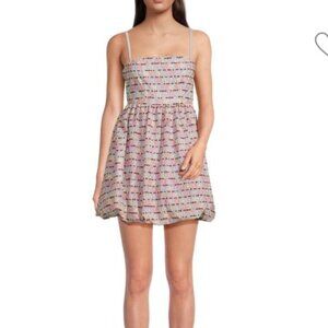 NWOT Geometric Corset Mini Dress, sz 8